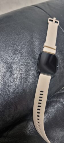 רצועת סיליקון Beige עם אבזם Quick Release 20mm photo review