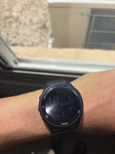2 יחידות מגן מסך זכוכית גמישה Garmin Forerunner 265 PMMA photo review