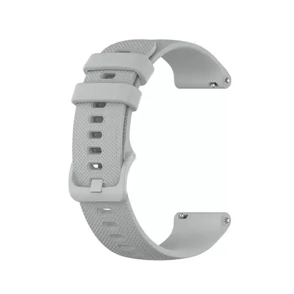 רצועת סיליקון אפור עם אבזם Quick Release 18mm