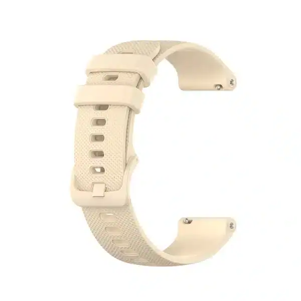 רצועת סיליקון Beige עם אבזם Quick Release 18mm