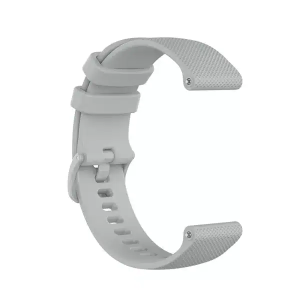 רצועת סיליקון אפור עם אבזם Quick Release 18mm