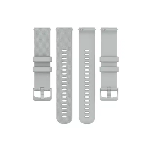 רצועת סיליקון אפור עם אבזם Quick Release 18mm