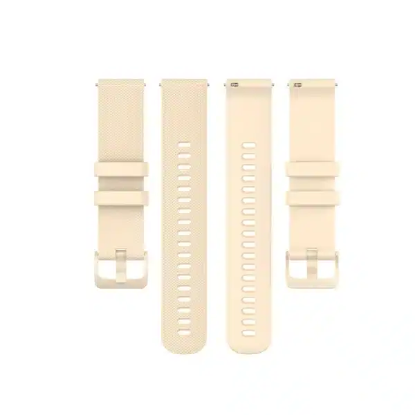 רצועת סיליקון Beige עם אבזם Quick Release 18mm
