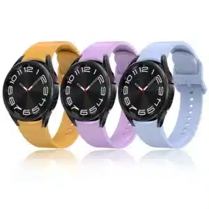  רצועת סיליקון OneClick סגירה פנימית אבזם עדין לשעוני גלקסי ווטש 6/5/4 yellow 2#