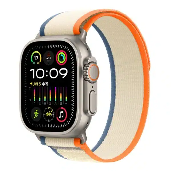 רצועת Trail Loop בד אפל ווטש אולטרה לשעוני אפל ווטש Orange/Beige