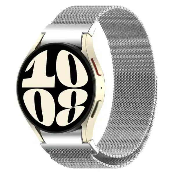 רצועת ברזל מגנט OneClick Milanese לשעוני גלקסי ווטש 4/5/6 Silver