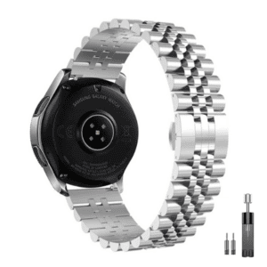 רצועת ברזל חוליות Quick Release 22mm Five Beads כסף