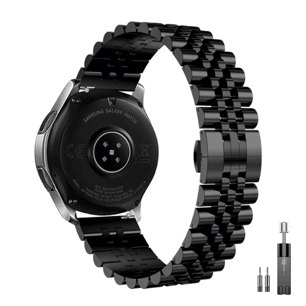 רצועת ברזל חוליות Quick Release 22mm Five Beads שחור