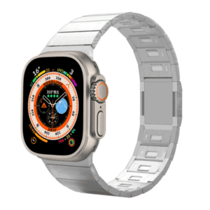 רצועת 316L Stainless Steel יוקרתית 42/44/45/49mm לאפל ווטש Silver