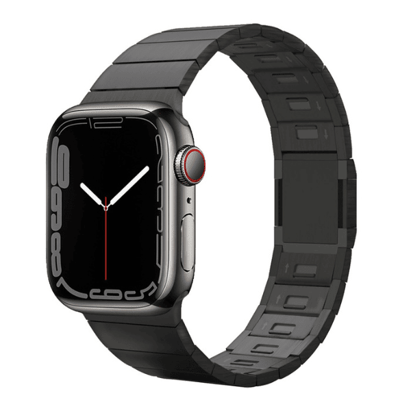 רצועת 316L Stainless Steel יוקרתית 42/44/45/49mm לאפל ווטש Black