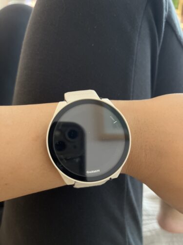 כיסוי היקפי מלא זכוכית Garmin forerunner 165 Ivory white photo review