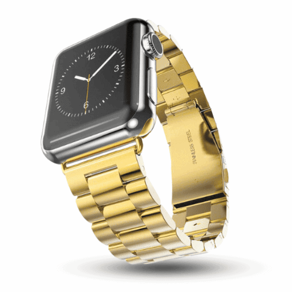 רצועה לשעון אפל ברזל חוליות 38/40/41mm בצבע Gold
