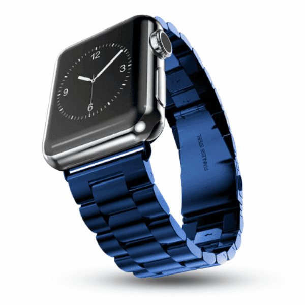 רצועה לשעון אפל ברזל חוליות 38/40/41mm בצבע Blue