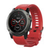 רצועת סיליקון איכותית QuickFit 22MM לשעוני גרמין #10 Red