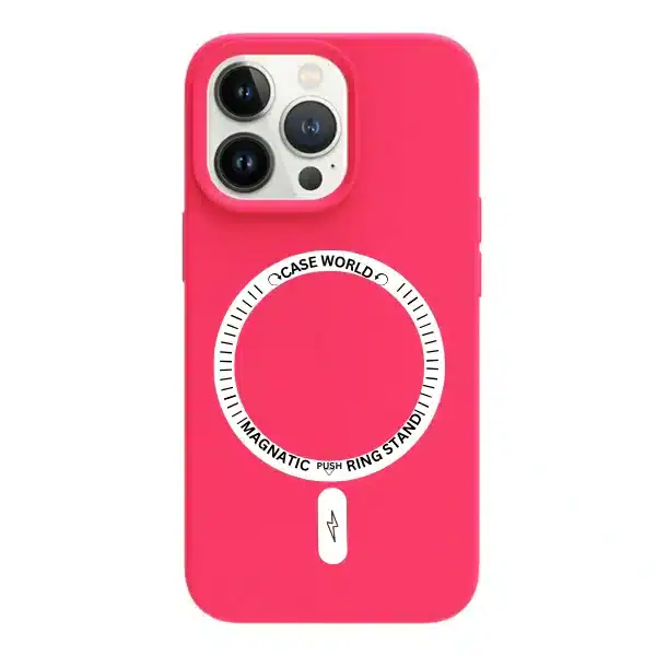 כיסוי לאייפון 14 magsafe מגע קטיפה Rose Red iPhone 14