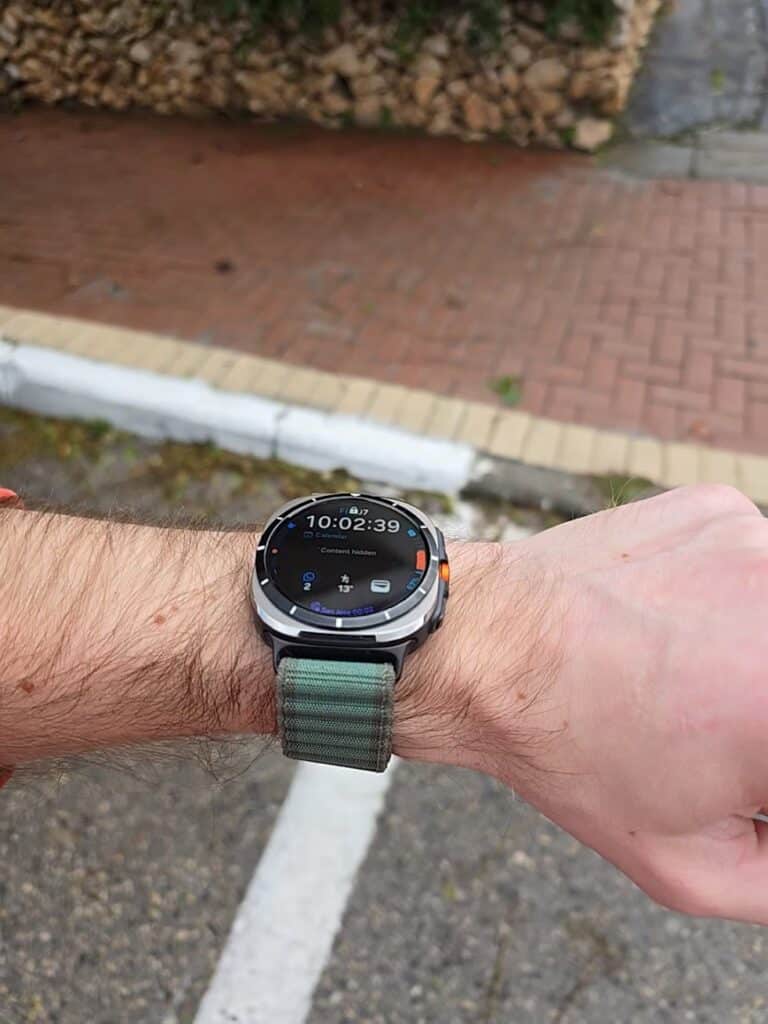 רצועה לשעון סמסונג גלקסי ווטש אולטרה ניילון שטח Green photo review