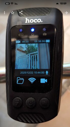 מצלמת דרך לאופניים/אופנוע 4K + פנס  Hoco DV104 photo review