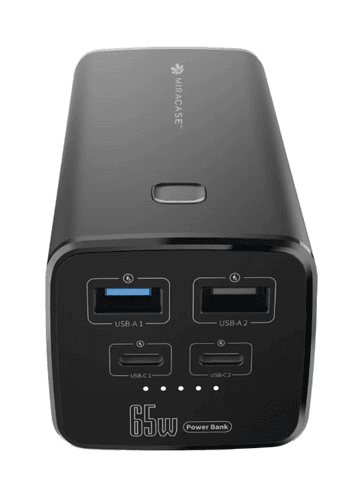 סוללת גיבוי אלחוטית בנפח 20000mAh עם טעינה מהירה PD 65W, מתאימה להטענת טלפונים, טאבלטים ומכשירים ניידים אחרים במהירות וביעילות.