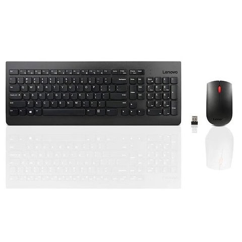 סט מקלדת ועכבר אלחוטיים Lenovo עם תומך בשפות עברית ואנגלית, קל לשימוש ומושלם לעבודה משרדית ולבית.