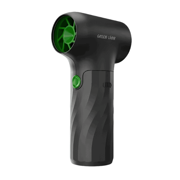 מפוח אוויר נייד Green Lion Jetflow, עוצמתי וקל לשימוש, עם מהירות 130000 RPM וצריכה של 90W, אידיאלי לעבודה מקצועית ותחזוקה.