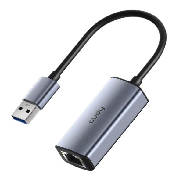 מתאם Ethernet USB-C ל-RJ45 Cudy UE25A לחיבור מהיר ואמין של רשתות Ethernet במכשירי USB-C, מתאים לשדרוג רשתות במהירות 2.5Gbps.