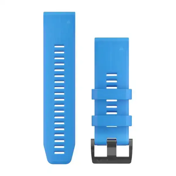 שעון יד ספורטיבי עם רצועת סיליקון כחולה, מתאים לפעילות גופנית ואימונים, עמיד במים ומגיע עם תצוגה דיגיטלית.