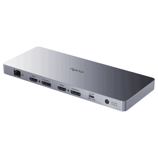 מתאם Cudy CS700 עם יציאות HDMI, USB-C ו-USB-A, תומך ב-4K ו-PD 100W לחיבור מחשבים ומקבוקי MacBook.
