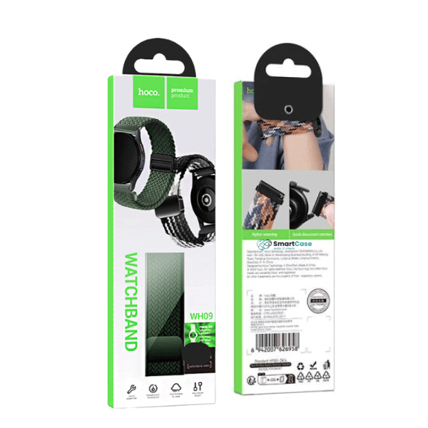 רצועת שעון חכמה של SmartCase תואמת ל-Hoco WH09, עם עיצוב נוח ועמיד, מתאימה לשימוש יומיומי ומציעה נוחות ואיכות גבוהה.