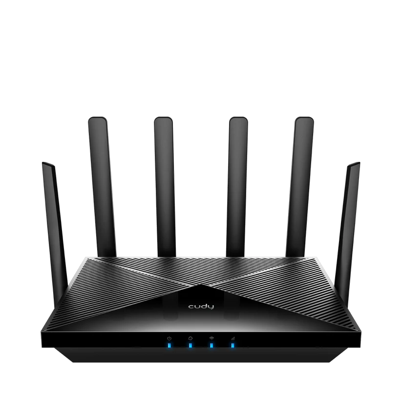 ראוטר סלולרי Cudy 5G SA/NSA AX3000 עם אנטנות מרובות לחיבור יציב ומהיר.