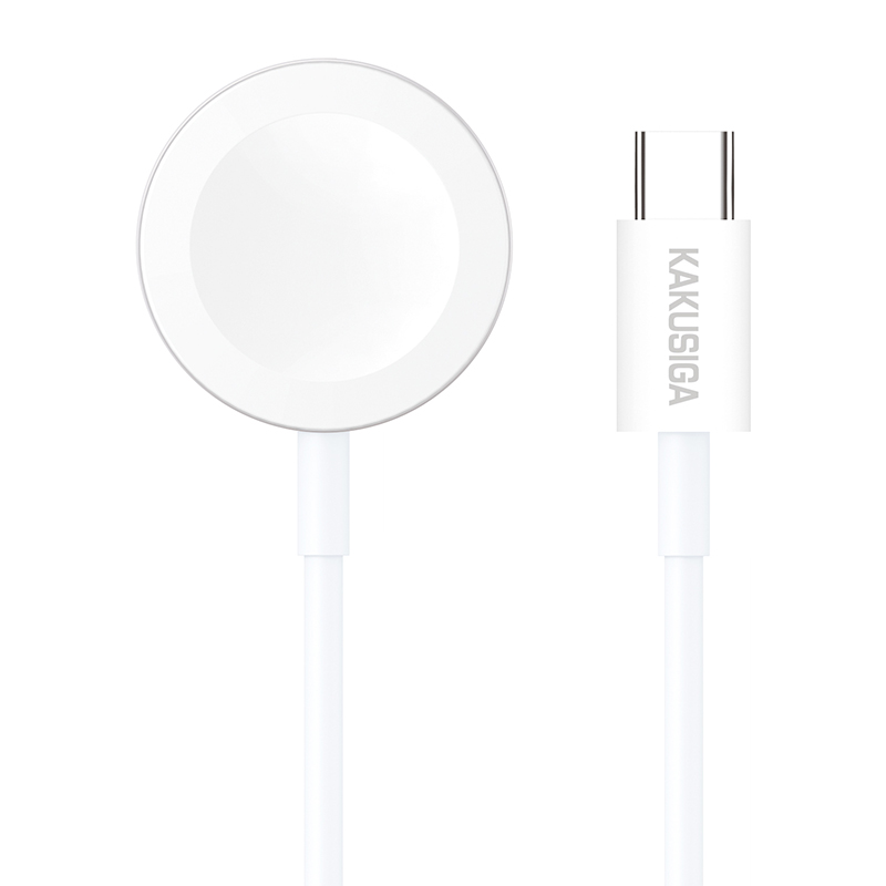 מטען אלחוטי מגנטי לשעון Apple Watch מדגם KSC-1368 עם חיבור USB-C.
