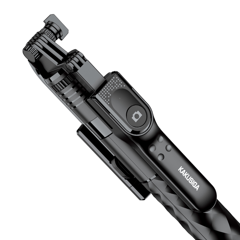 חצובה מקצועית עם מוט סלפי משולב באורך 1.75 מטר, מתאים לשידורים וצילום מקצועי, עם שלט לשליטה מרחוק.
