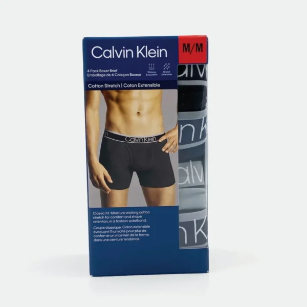 CALVIN KLEIN UNDERWEAR 4 PACK BOXER BRIEF - Image 5