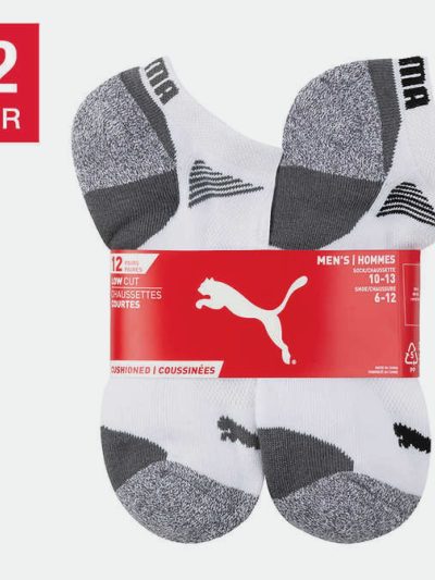 PUMA MEN'S LOW CUT ATHLETIC SOCKS 12PACK (7-12 US)