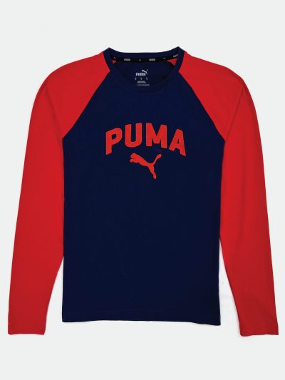 PUMA MEN LONG SLEEVE T-SHIRT BIG LOGO