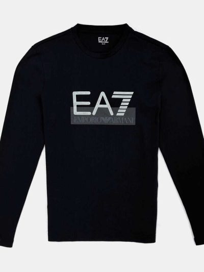 EMPORIO ARMANI MEN LONG SLEEVE T-SHIRT MONOGRAM LOGO