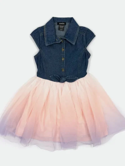 ZUNIE KIDS DENIM SHIRT DRESS