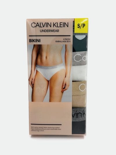Calvin Klein Women's 4 Pack Marled Logo Bikini