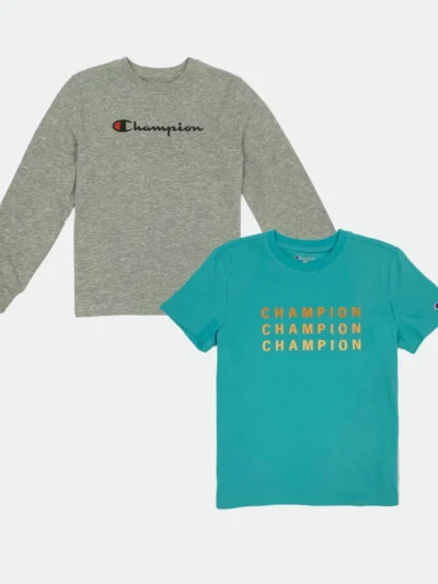 CHAMPION 2PC SET LONG SLEEVES & T-SHIRT FOR BIG BOYS