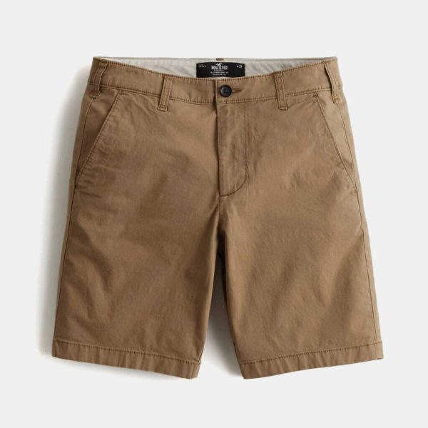 HOLLISTER MEN FLAT FRONT SHORT 9"