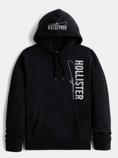 Hollister Men Hoodie Jacket Graphic Print