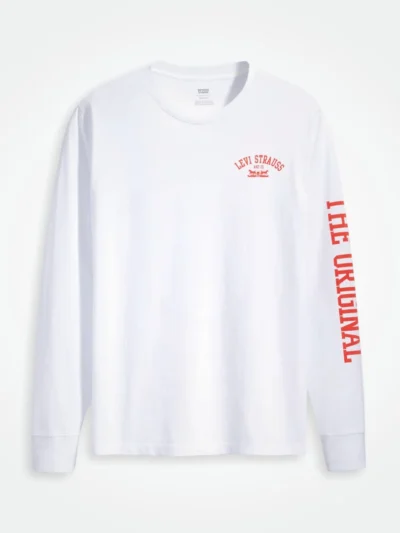 LEVI'S WOMEN'S LONG SLEEVE SHIRT SMALL PRINT LOGO