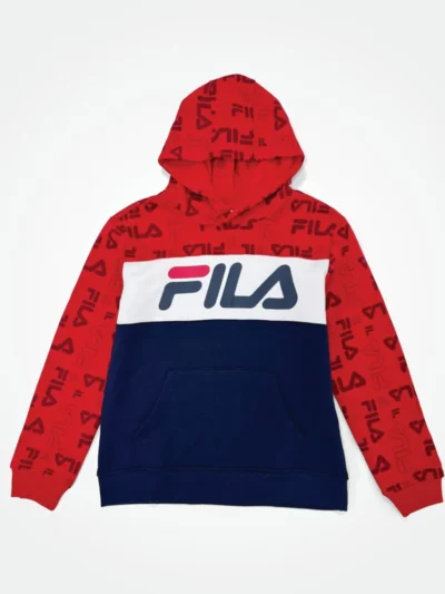Fila Big Boys Hoodie Sweatshirt Big Logo