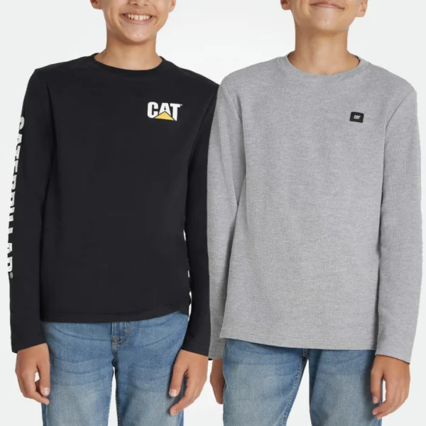 CATERPILLAR BOYS 2 PCS THERMAL KNIT AND JERSEY LONG SLEEVE