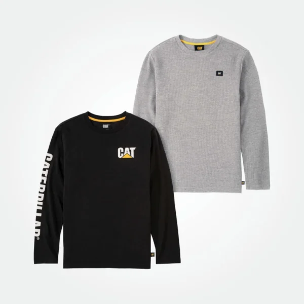 CATERPILLAR BOYS 2 PCS THERMAL KNIT AND JERSEY LONG SLEEVE - Image 2