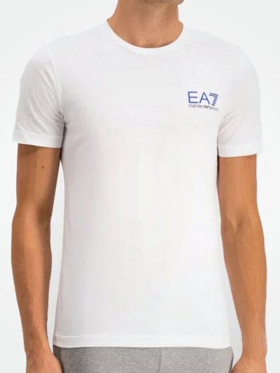 EA7 EMPORIO ARMANI MEN'S T-SHIRT BACK AND FRONT LOGO