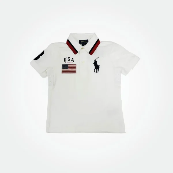 POLO RALPH LAUREN KIDS FLAG POLO SHIRT