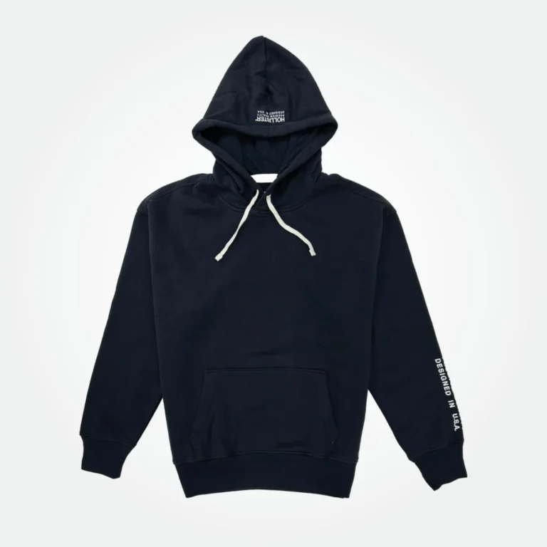 Hollister Men Hoodie Sweatshirt Small Logo Sleeves