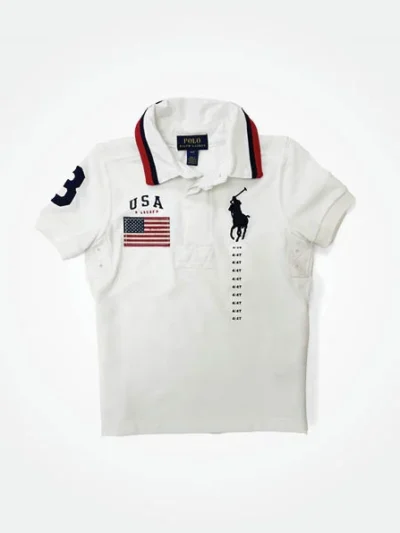 POLO RALPH LAUREN KIDS FLAG POLO SHIRT