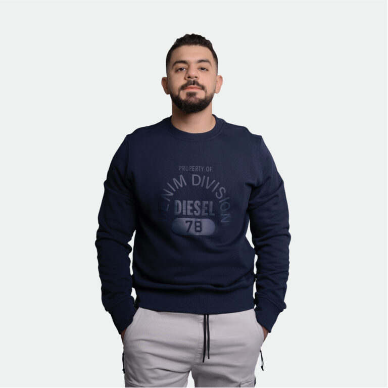 Diesel Mens Graphic Print Sweatshirt