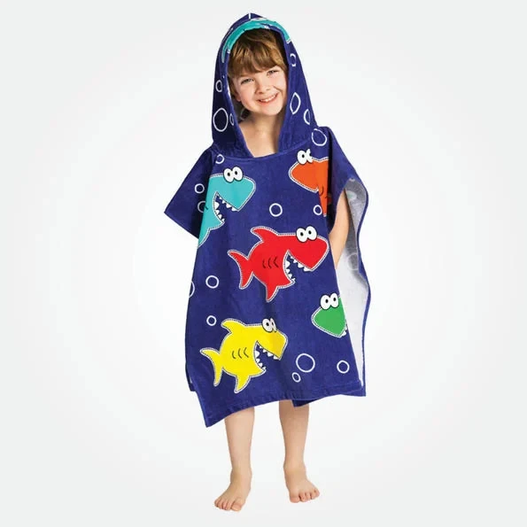 Just Kidding Kids Hooded Towel - Ball & Shark (Set Of 2) - Image 2